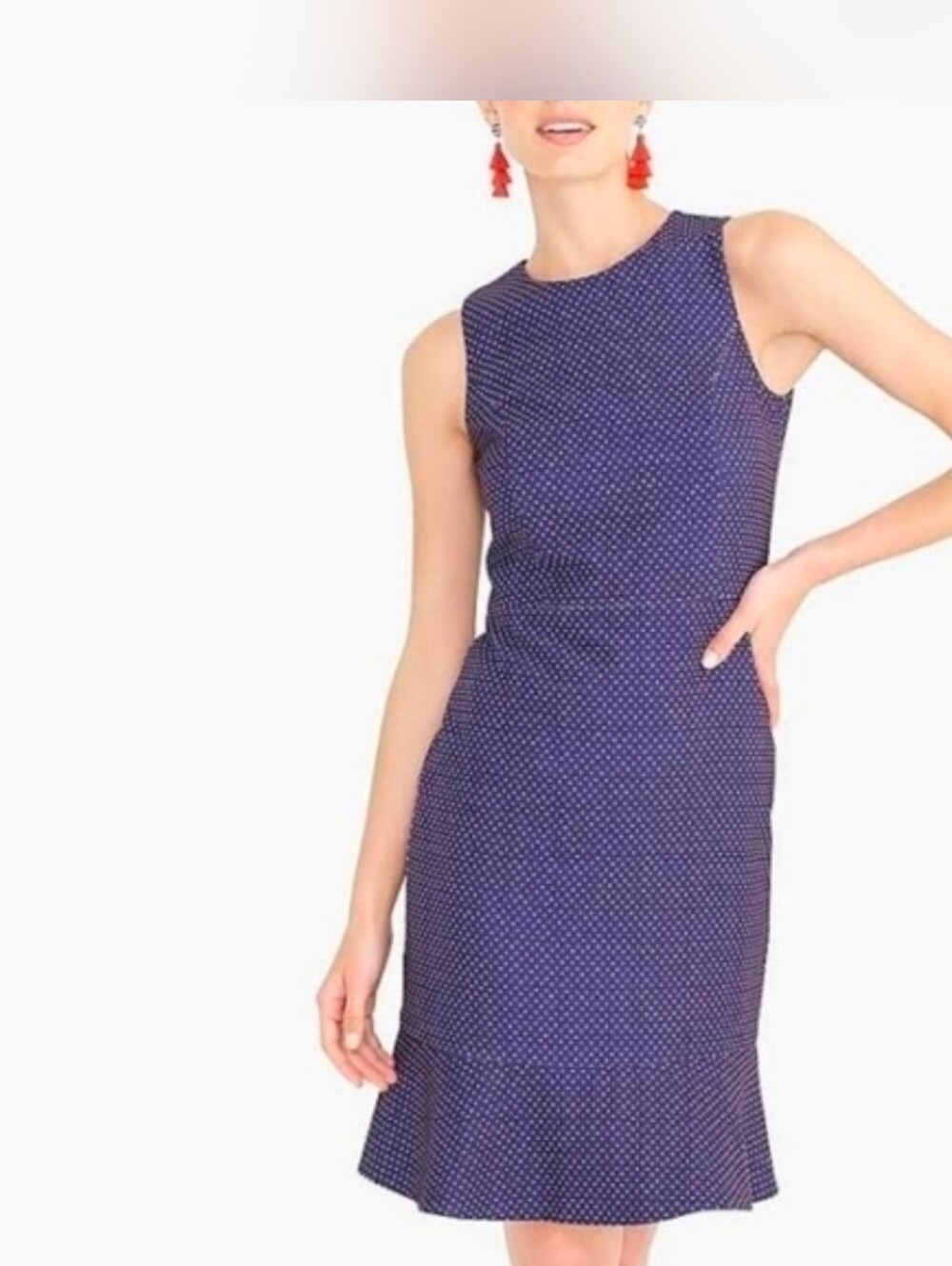 J Crew Flounce Sheath Dress, Size 4